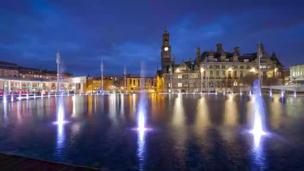 City Park Mirror Pool and Fountain