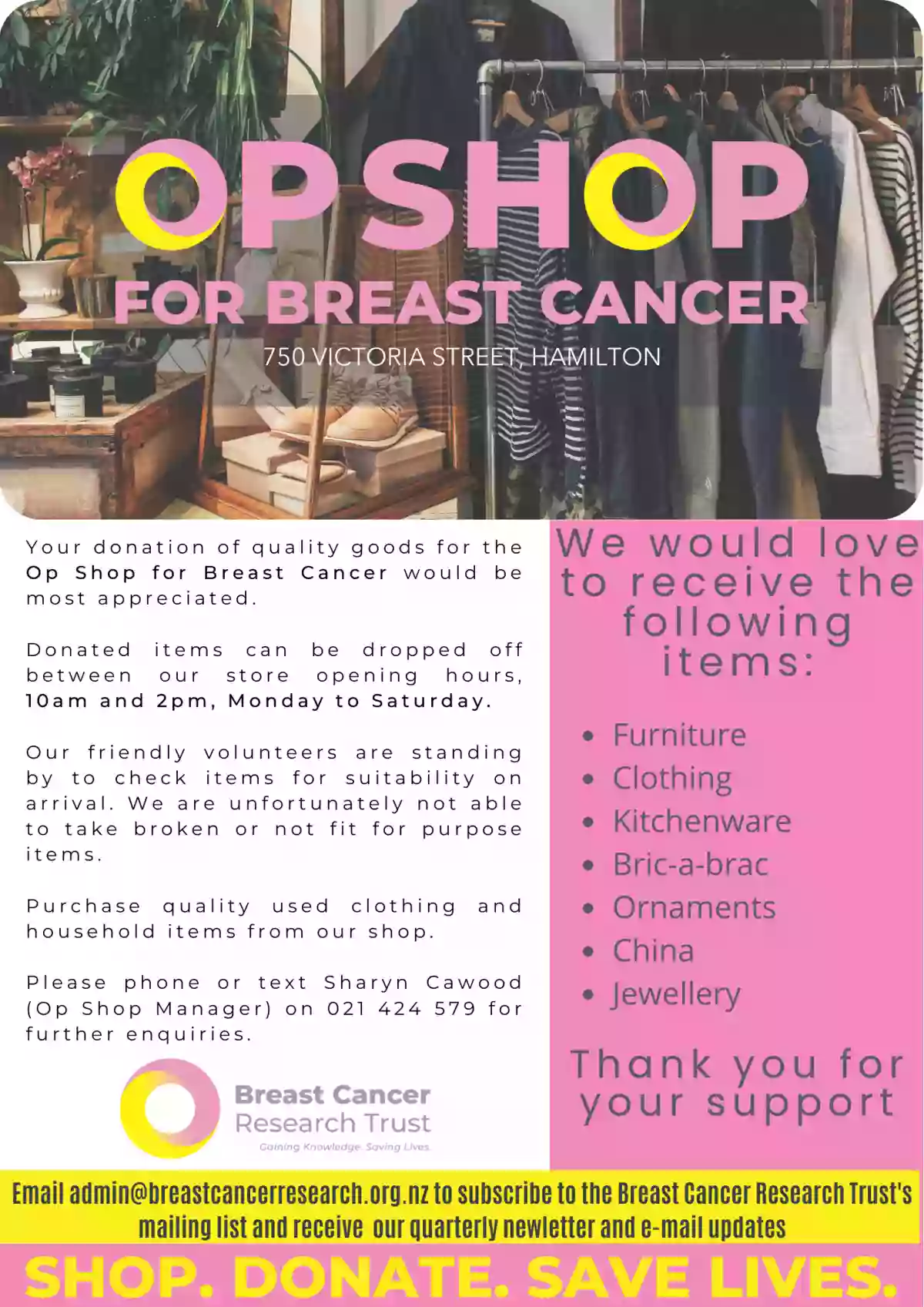 Op Shop for Breast Cancer