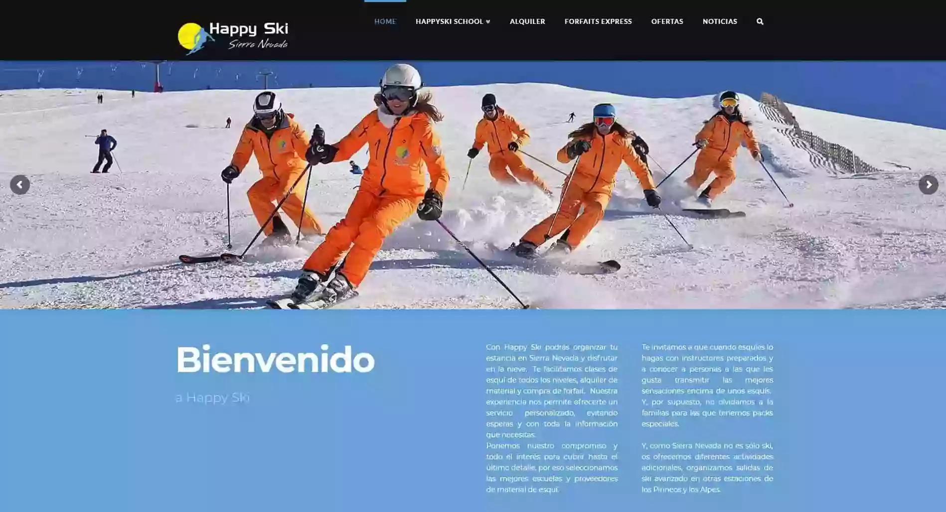 Clases y Escuela Ski Sierra Nevada - Happy Ski