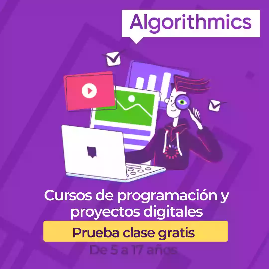 Algorithmics Velez-Málaga. Escuela de programación para niños/as y jóvenes de 5 a 18 años