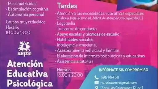 Aepsi Atención educativa y Psicológica infanto juvenil