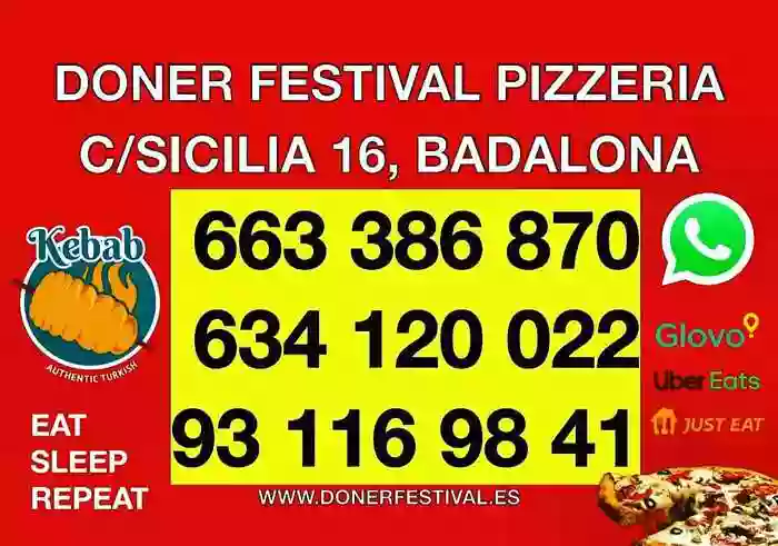 Doner Festival Pizzería | C/Sicilia,16 (Badalona)