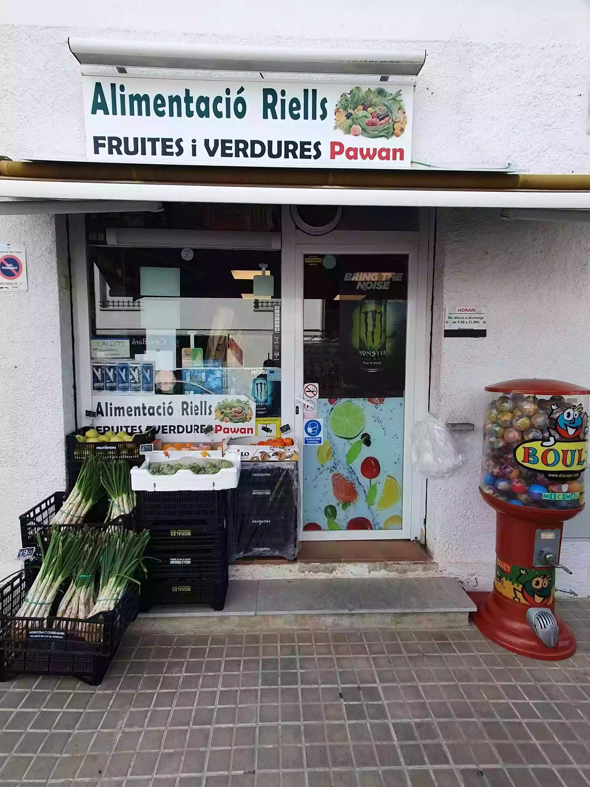 Alimentación Riells Fruites I verdures PAWAN