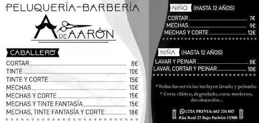 Peluquería Barbería A De Aarón