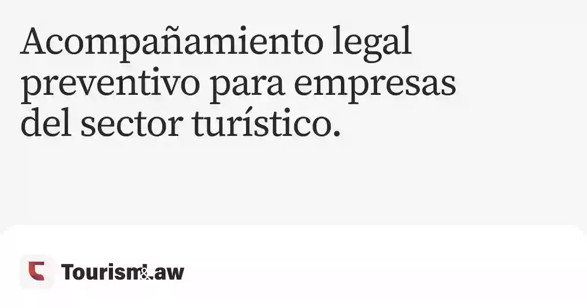 Tourism & Law