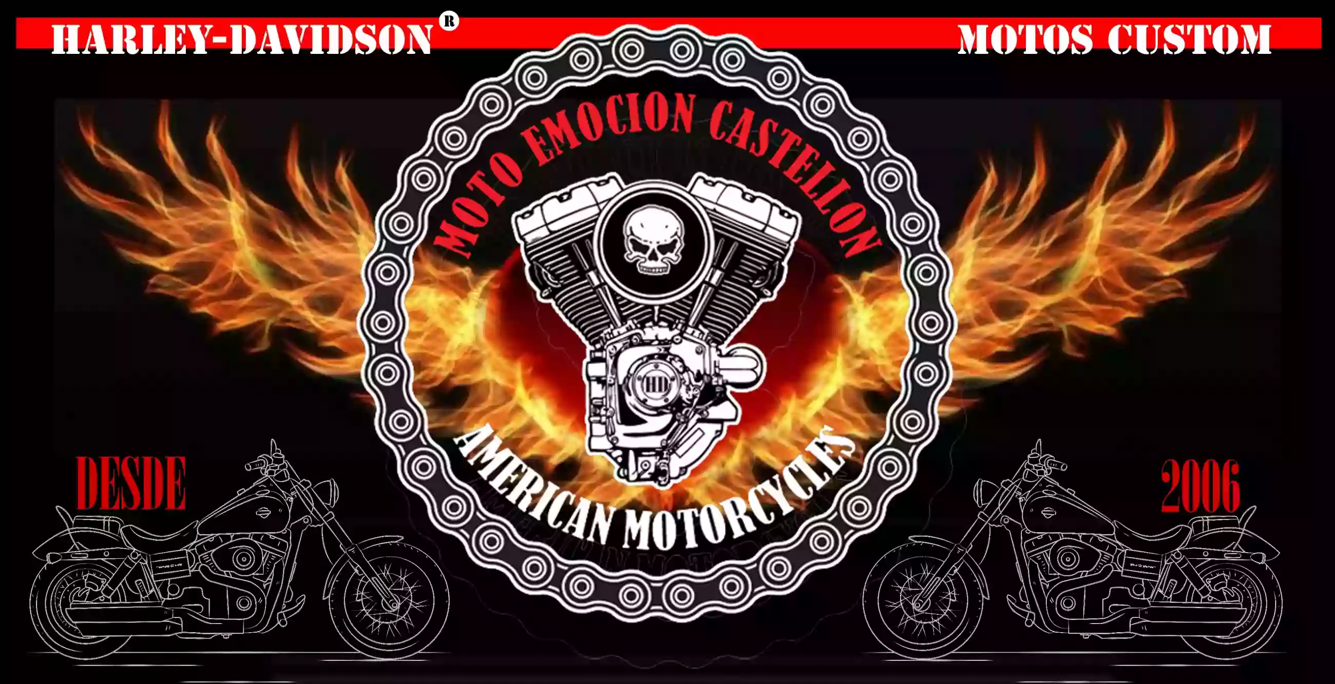 HARLEY-DAVIDSON & MOTOS CUSTOM - MOTO EMOCION CASTELLON - ESPECIALISTAS EN HARLEY-DAVIDSON