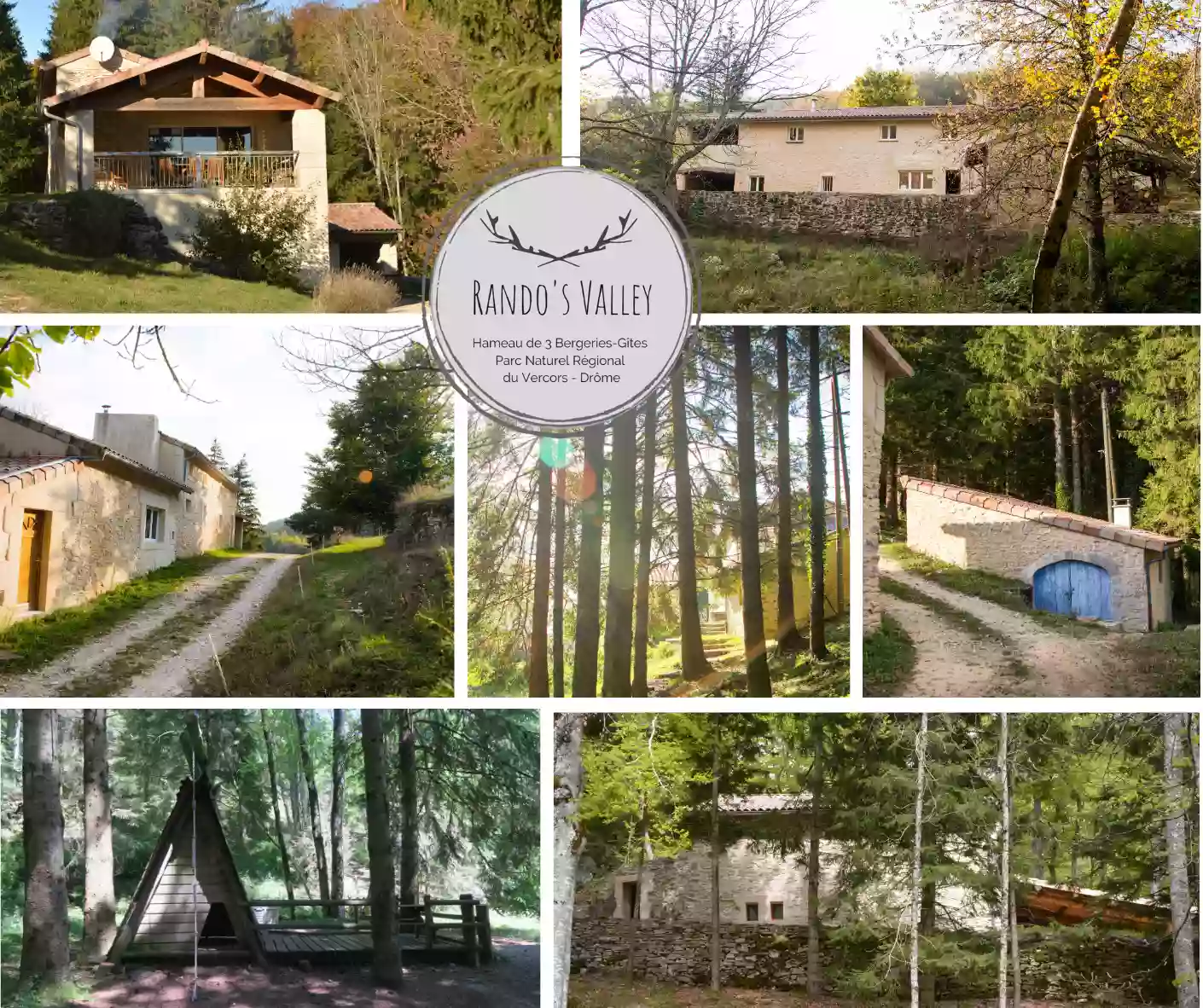 Rando's Valley - Hameau de 3 Gîtes à louer en pleine nature - Parc du Vercors Drome