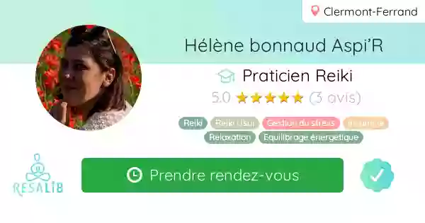 HÉLÈNE BONNAUD Thérapeute Reiki CABINET ASPI'R