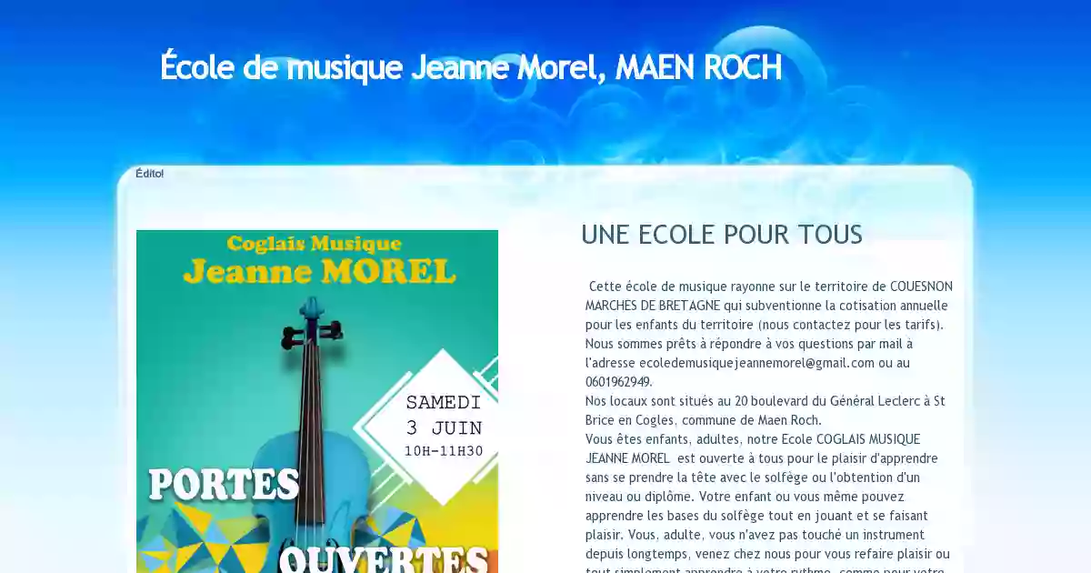 Coglais Musique Jeanne Morel