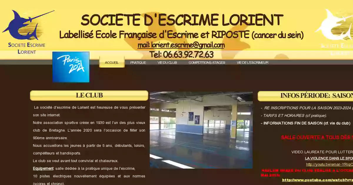 SOCIÉTÉ D'ESCRIME DE LORIENT