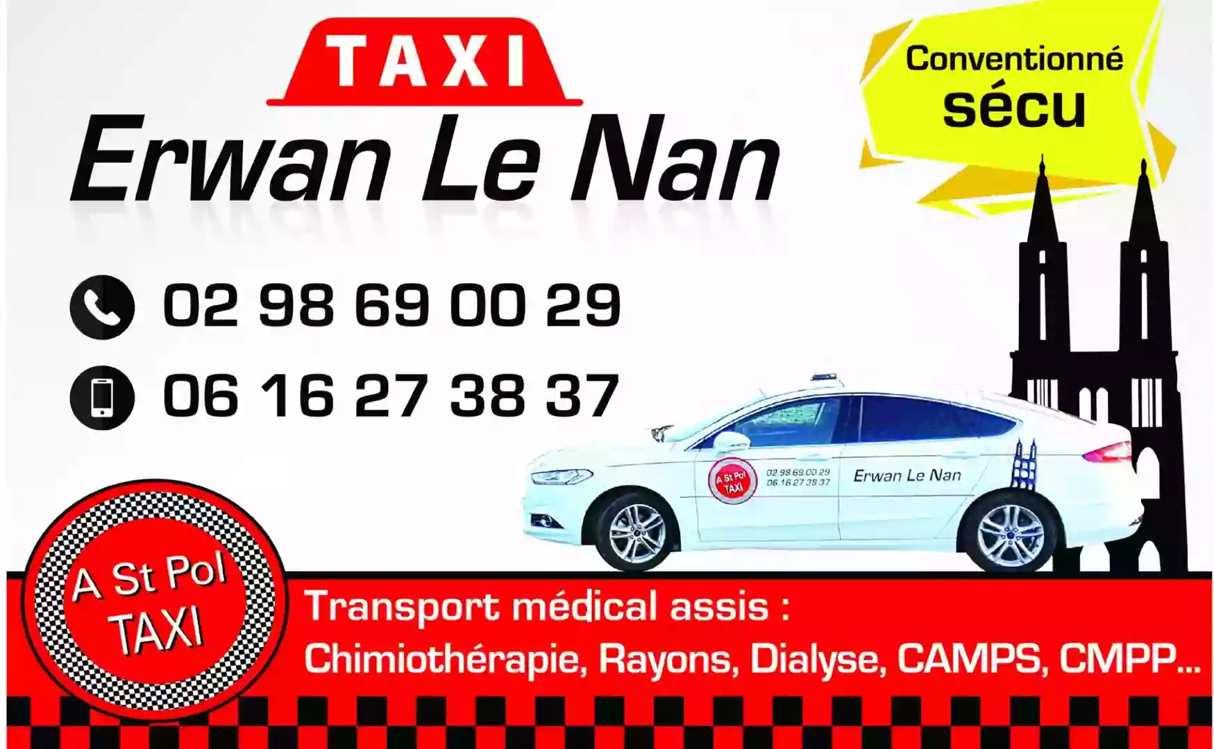 Taxi Erwan Le Nan | A Saint-Pol Taxi