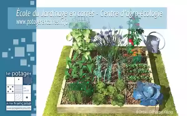 Le Potager en carrés à la Française et l'École du Jardinage en Carrés