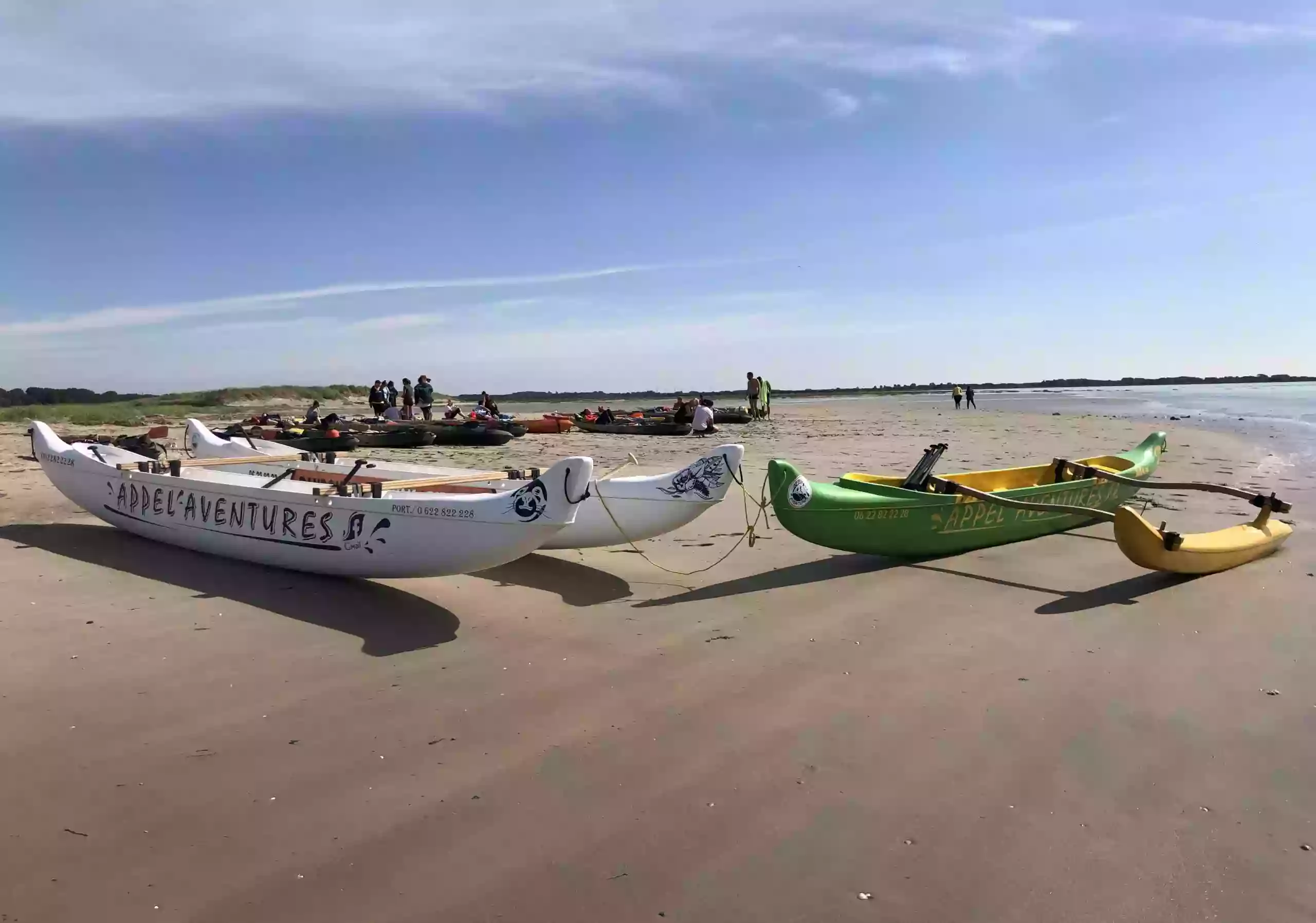 Appel Aventures : Activité pirogue canoë kayak en Baie d'Authie à Berck sur mer