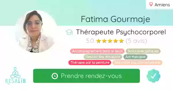 Fatima GOURMAJE Éducatrice spécialisée en art-thérapie Intuitif & thérapeute psycho-énergétique