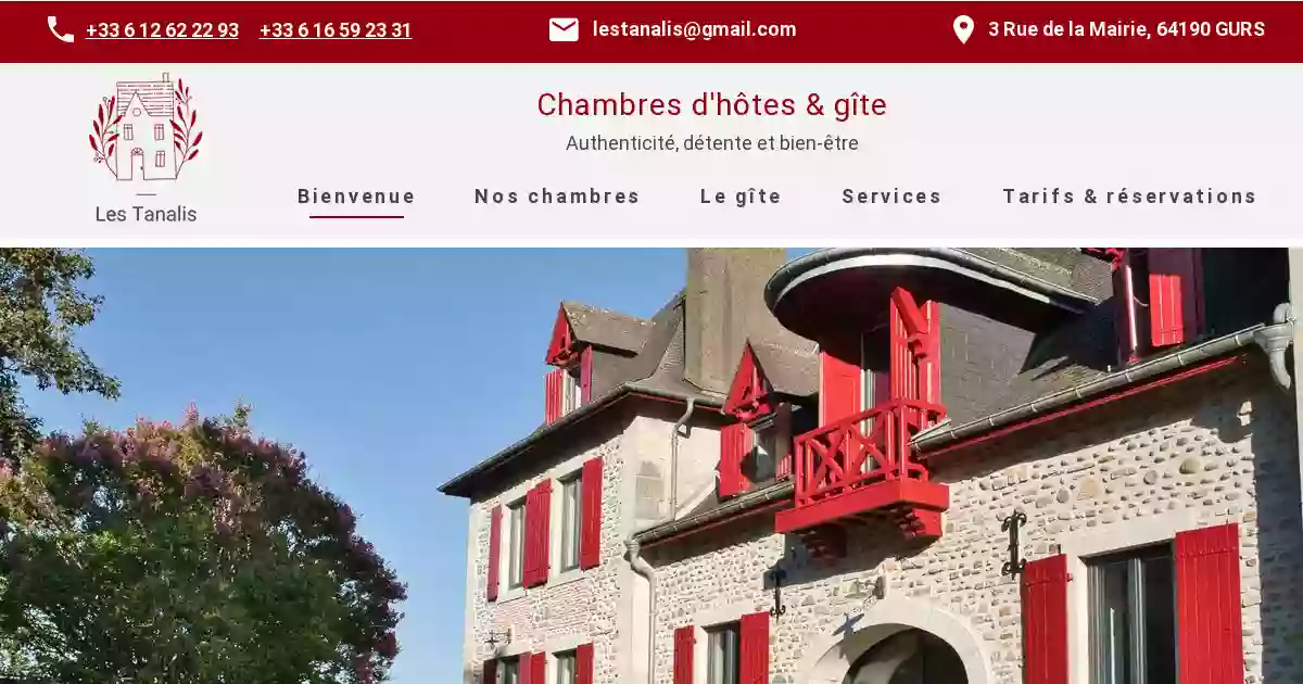 Les Tanalis - Chambres d'hôtes & gîtes