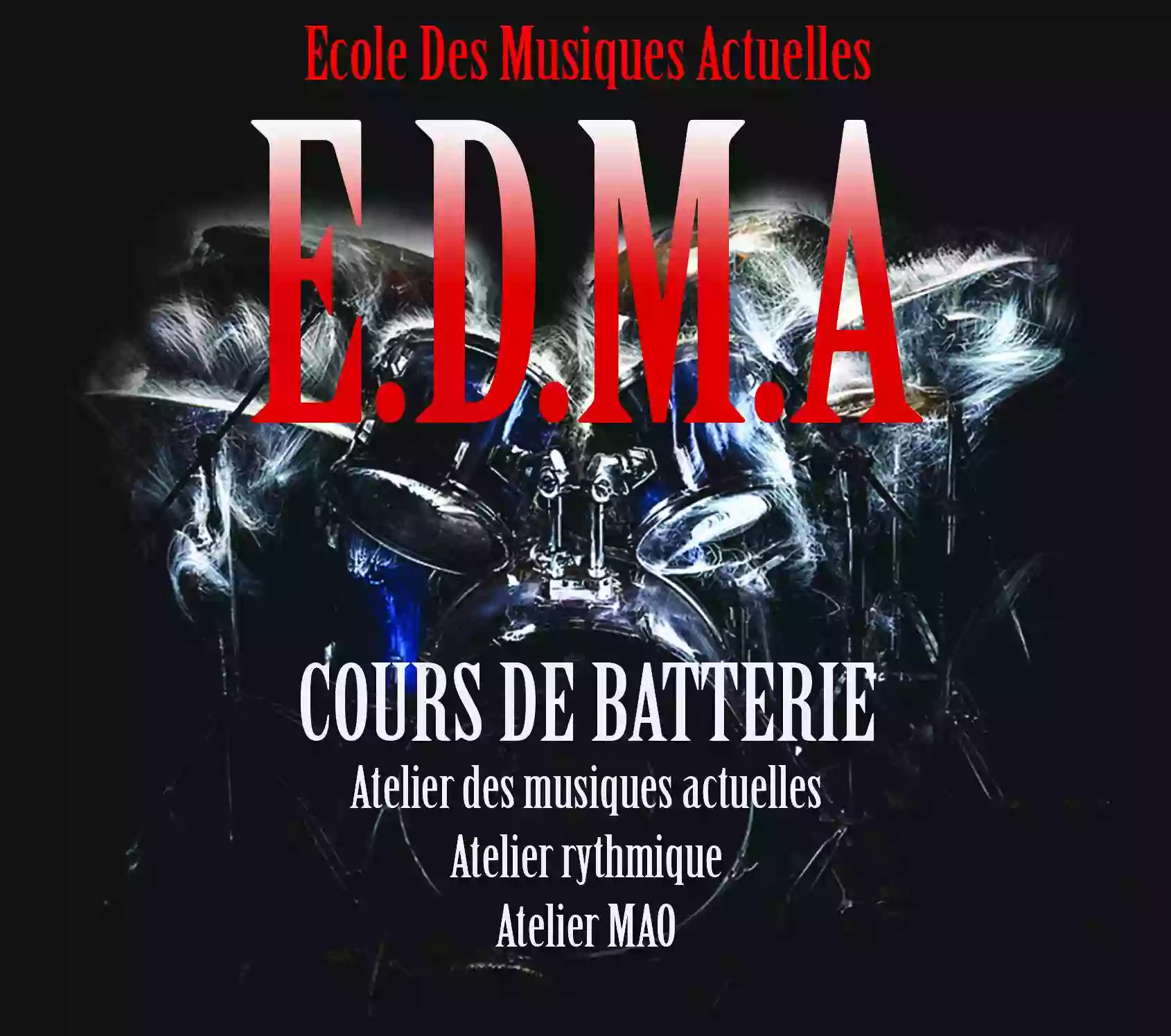 cours de batterie à Saintes EDMA