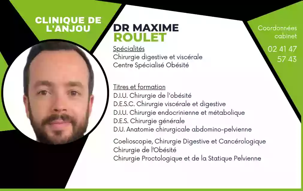 Dr Maxime ROULET - Clinique de l'Anjou