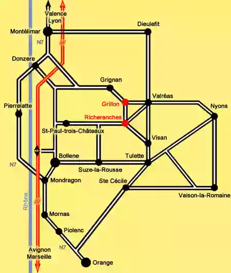 Richerenches Location