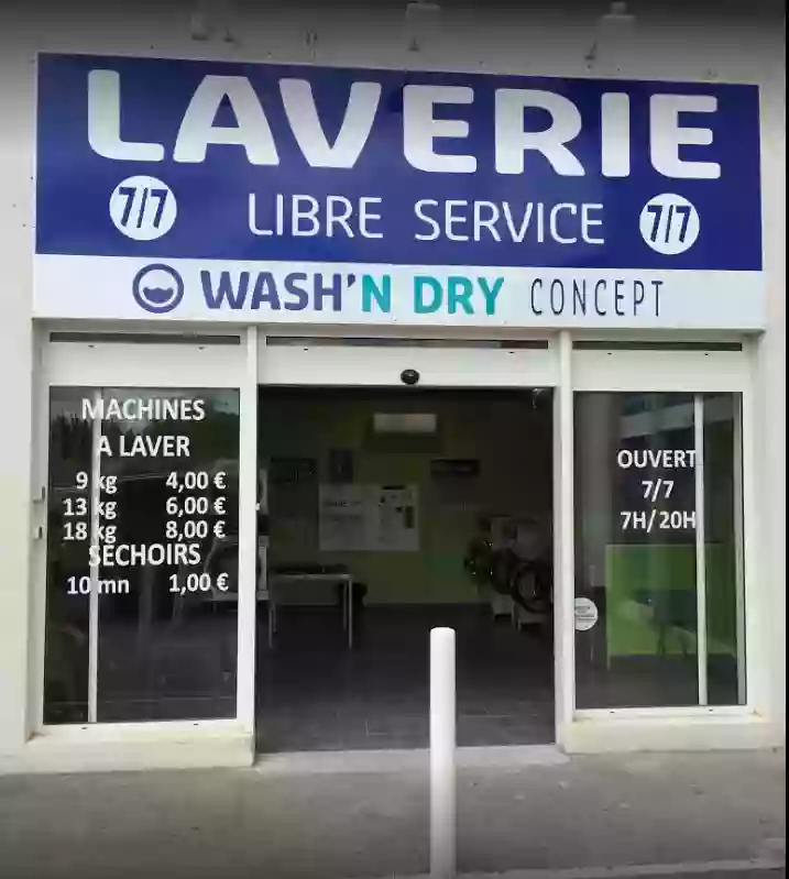 Laverie libre service WASH 'N DRY CONCEPT 7/7